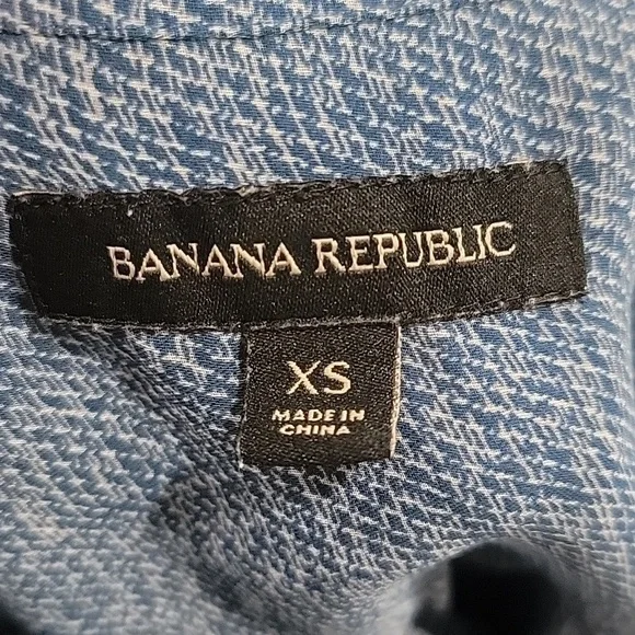 Banana Republic Sheer Blue Blouse Size XS B204 - Picture 3 of 5